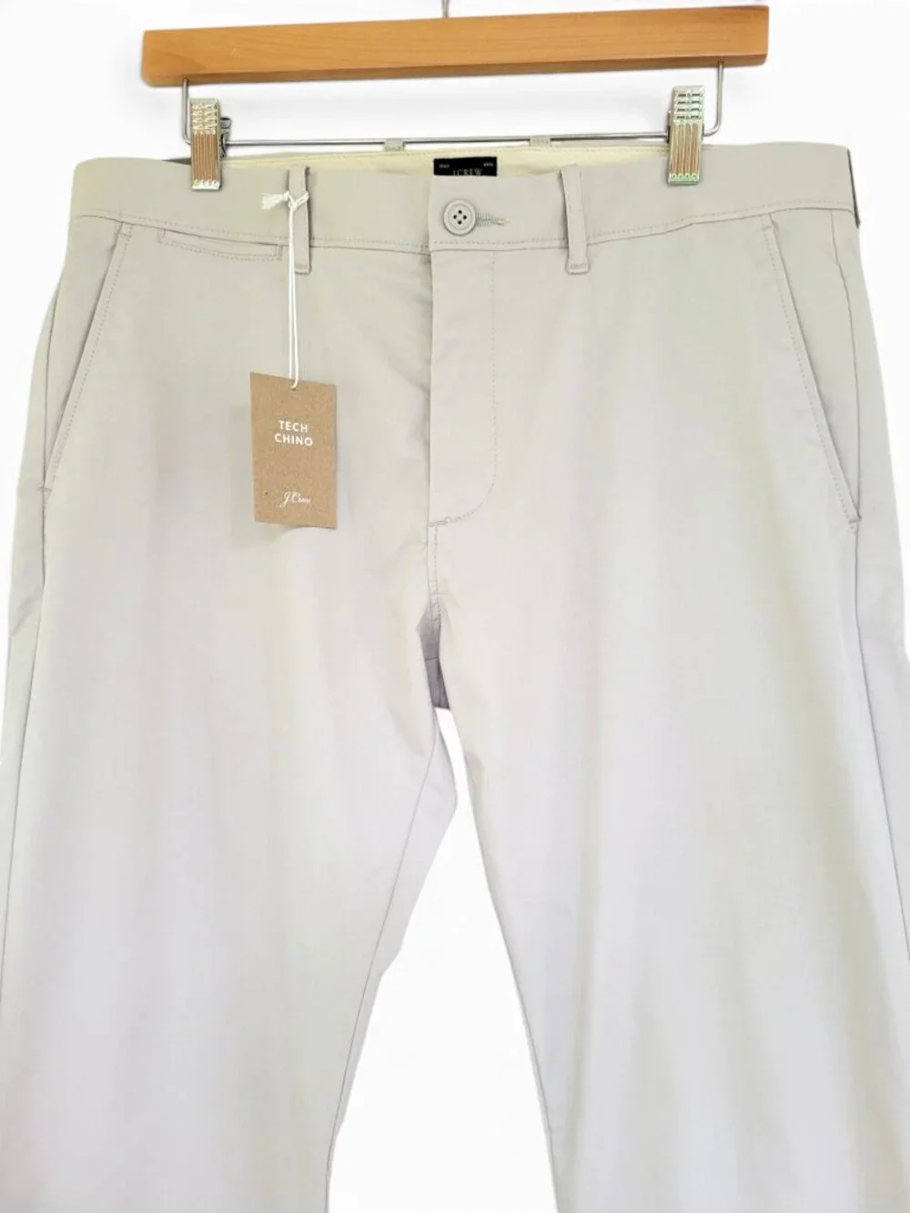 J Crew Men's Slim Fit Tech Chino in Ashen Taupe 34/34